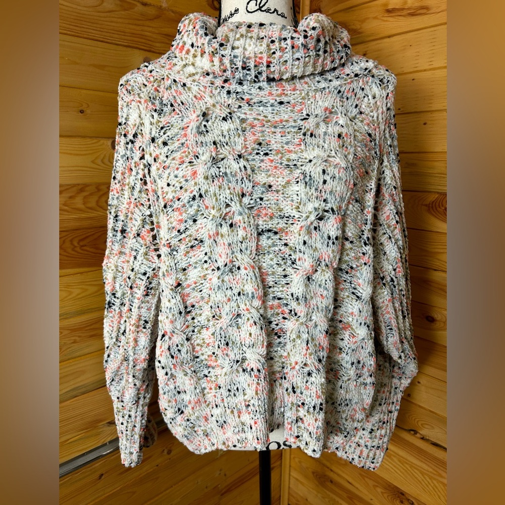 Moon & Madison multicolored knit chunky sweater